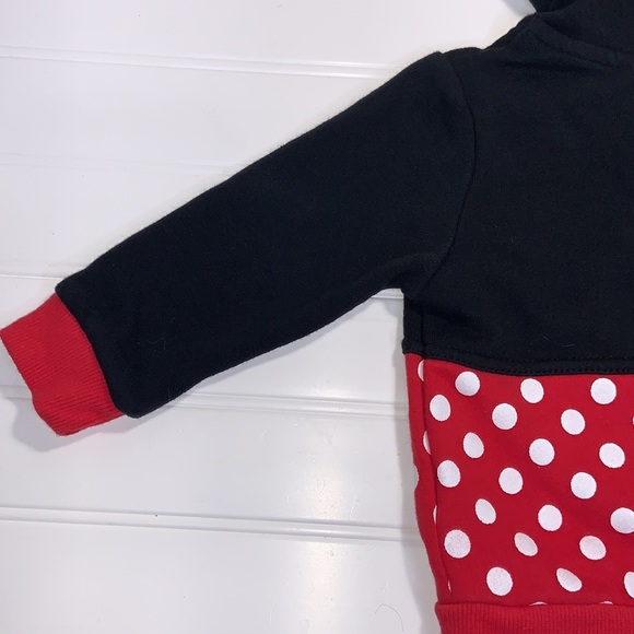 Disney Parks Exclusive Minnie Mouse Hoodie Sweatshirt Jacket Size 18 Months - Picture 9 of 11